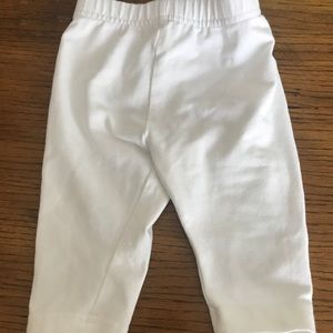 Size 80 Hanna Andersson white capris